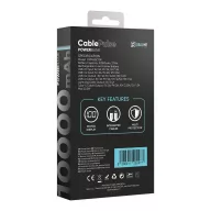   OBAL:ME CablePulse powerbank / külső akkumulátor beépített kábellel, digitális kijelzővel, 10000mAh, 22,5W, fekete
