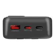   OBAL:ME CablePulse powerbank / külső akkumulátor beépített kábellel, digitális kijelzővel, 20000mAh, 22,5W, fekete