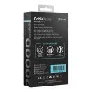 OBAL:ME CablePulse powerbank / külső akkumulátor beépített kábellel, digitális kijelzővel, 20000mAh, 22,5W, fekete