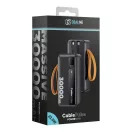 OBAL:ME CablePulse powerbank / külső akkumulátor beépített kábellel, digitális kijelzővel, 30000mAh, 22,5W, fekete