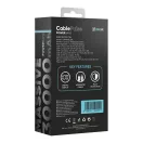 OBAL:ME CablePulse powerbank / külső akkumulátor beépített kábellel, digitális kijelzővel, 30000mAh, 22,5W, fekete