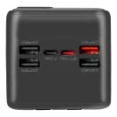 OBAL:ME CablePulse powerbank / külső akkumulátor beépített kábellel, digitális kijelzővel, 50000mAh, 22,5W, fekete