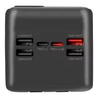   OBAL:ME CablePulse powerbank / külső akkumulátor beépített kábellel, digitális kijelzővel, 50000mAh, 22,5W, fekete