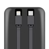   OBAL:ME CablePulse powerbank / külső akkumulátor beépített kábellel, digitális kijelzővel, 50000mAh, 22,5W, fekete
