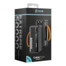 OBAL:ME CablePulse powerbank / külső akkumulátor beépített kábellel, digitális kijelzővel, 50000mAh, 22,5W, fekete