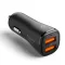 Spigen Essential EV302 autós töltő, 2xUSB-A, 30W, fekete
