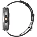 Spigen Enzo Samsung Galaxy Watch 8 / Watch 8 Classic (40/44/46mm) bőr szíj, fekete-barna
