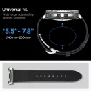 Spigen Enzo Samsung Galaxy Watch 8 / Watch 8 Classic (40/44/46mm) bőr szíj, fekete-barna