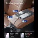 Spigen Essential EV603BT autós töltő, USB-C-USB-A, USB-C kábellel, 60W, fekete