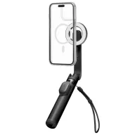   Spigen S571W Bluetooth mágneses Selfie-bot / selfie tripod, MagSafe, kompakt, töltő-és adatkábellel, fekete