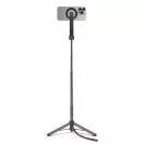 Spigen S571W Bluetooth mágneses Selfie-bot / selfie tripod, MagSafe, kompakt, töltő-és adatkábellel, fekete