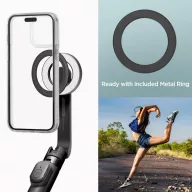   Spigen S571W Bluetooth mágneses Selfie-bot / selfie tripod, MagSafe, kompakt, töltő-és adatkábellel, fekete