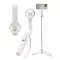 Spigen S571W Bluetooth mágneses Selfie-bot / selfie tripod, MagSafe, kompakt, töltő-és adatkábellel, bézs