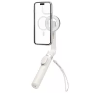   Spigen S571W Bluetooth mágneses Selfie-bot / selfie tripod, MagSafe, kompakt, töltő-és adatkábellel, bézs