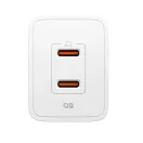 Spigen Essential EE472EU USB-C 2-portos hálózati töltő adapter, 47W, fehér