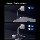 Spigen Essential EE472EU USB-C 2-portos hálózati töltő adapter, 47W, fehér