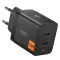 Spigen Essential EE472EU USB-C 2-portos hálózati töltő adapter, 47W, fekete