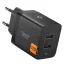 Spigen Essential EE472EU USB-C 2-portos hálózati töltő adapter, 47W, fekete