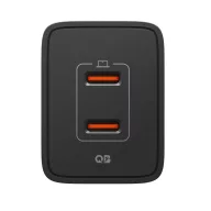   Spigen Essential EE472EU USB-C 2-portos hálózati töltő adapter, 47W, fekete