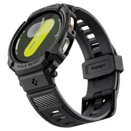   Spigen Rugged Armor Pro Samsung Galaxy Watch 8 / Watch 9 (40mm) szíj / tok, ütésálló, fekete (Carbon)