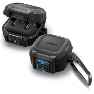   Spigen Lock Fit Samsung Galaxy Buds 4 / Buds 4 Pro tok karabinerrel, Black, fekete