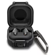   Spigen Lock Fit Samsung Galaxy Buds 4 / Buds 4 Pro tok karabinerrel, Black, fekete
