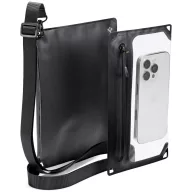   Spigen A640 univerzális vízálló táska /tok, crossbody, vállra akasztható, fekete-átlátszó