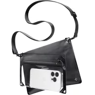   Spigen A640 univerzális vízálló táska /tok, crossbody, vállra akasztható, fekete-átlátszó