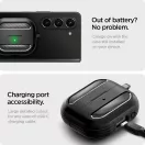 Spigen Rugged Armor Samsung Galaxy Buds 3 / Buds 3 Pro / Buds 3 FE tok, Matte Black, fekete