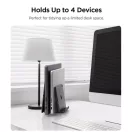 Spigen LD208S4 asztali laptop / iPad / tablet / telefon tartó, fekete