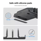 Spigen LD208S4 asztali laptop / iPad / tablet / telefon tartó, fekete