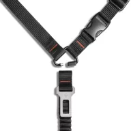   Spigen PS100 univerzális autós rögzítő hám karabinerrel, biztonsági övhöz / üléshez rögzíthető, fekete (kutya szállításhoz)