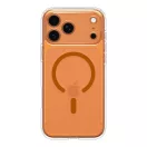 Spigen Ultra Hybrid MagFit Apple iPhone 17 Pro Max tok, MagSafe, Clear, átlátszó-narancs