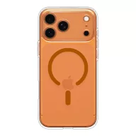   Spigen Ultra Hybrid MagFit Apple iPhone 17 Pro Max tok, MagSafe, Clear, átlátszó-narancs