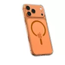Spigen Ultra Hybrid MagFit Apple iPhone 17 Pro Max tok, MagSafe, Clear, átlátszó-narancs