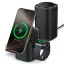 Spigen EF223MS vezeték nélküli wireless gyorstöltő, MagSafe, 3in1, Qi2, 15W, fekete (Apple Watch / Airpods / iPhone)