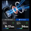 Spigen EF223MS vezeték nélküli wireless gyorstöltő, MagSafe, 3in1, Qi2, 15W, fekete (Apple Watch / Airpods / iPhone)