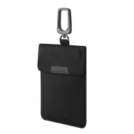   Spigen Faraday RFID blokkoló kulcstartó tok / táska, fekete (autó kulcshoz)