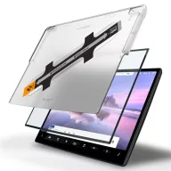   Spigen Tesla Glas.Tr EZ Fit Tesla kijelzővédő üvegfólia, Model X 2022-2026 / Model S 2021-2026 kompatibilis, fekete