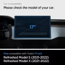 Spigen Tesla Glas.Tr EZ Fit Tesla kijelzővédő üvegfólia, Model X 2022-2026 / Model S 2021-2026 kompatibilis, fekete