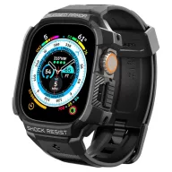   Spigen Rugged Armor Pro Apple Watch Ultra 4 / 3 / 2 / 1 49mm tok / szíj, fekete