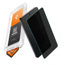 Spigen Glas.tR EZ Fit Pro Privacy Samsung Galaxy S26 tempered kijelzővédő fólia felhelyező kerettel, privacy