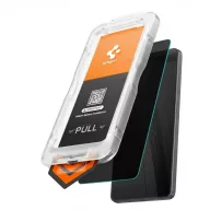   Spigen Glas.tR EZ Fit Pro Privacy Samsung Galaxy S26 tempered kijelzővédő fólia felhelyező kerettel, privacy