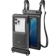   Spigen A611P univerzális vízálló tok, vízfelszínen lebegő, fekete (2db)