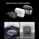 Spigen Essential E301EU USB-C hálózati töltő adapter, kompakt, GaN, 30W, Gunmetal, szürke