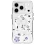 Uniq Coehl Amara Apple iPhone 17 Pro mágneses tok, MagSafe, átlátszó-lila (virág minta)
