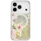Uniq Coehl Solea Apple iPhone 17 Pro mágneses tok, MagSafe, arany-bézs (csillámos / virág minta)