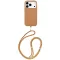 Uniq Coehl Mirelle Apple iPhone 17 Pro Max mágneses tok, MagSafe, crossbody pánttal, barna-arany