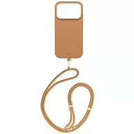   Uniq Coehl Mirelle Apple iPhone 17 Pro Max mágneses tok, MagSafe, crossbody pánttal, barna-arany