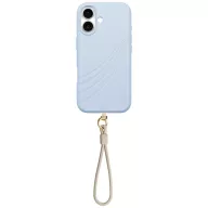   Uniq Coehl Serina Apple iPhone 17 mágneses tok, MagSafe, csuklópánttal, kék-bézs